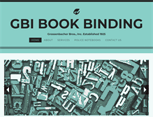Tablet Screenshot of gbibookbinding.com